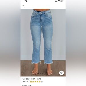 Melody Risen Jeans- Wild Oak Boutique. NWT